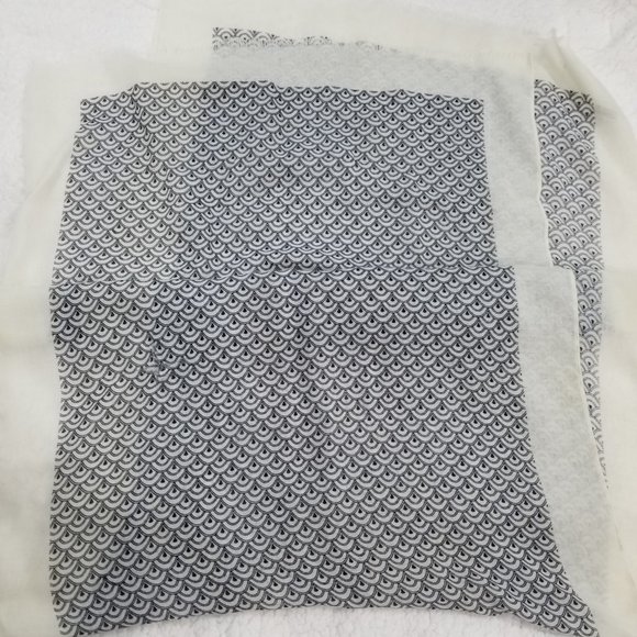 Talbots Black and White Printed Long Scarf - Picture 3 of 4